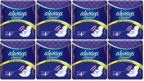 

Podpaski higieniczne Always Classic Night 8 szt x8