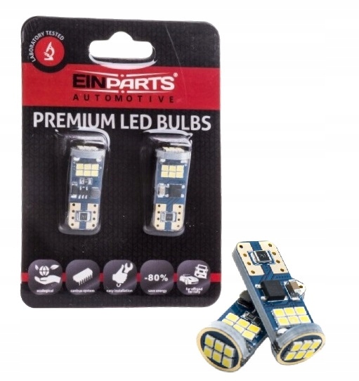 2x ŻARÓWKA W5W T10 18 SMD 2016 CANBUS 6000K EPL198 Rodzaj LED