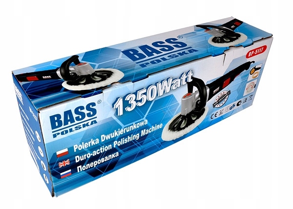 BASS POLERKA SAMOCHODOWA 180mm DWUKIERUNKOWA 1350W Zasilanie sieciowe