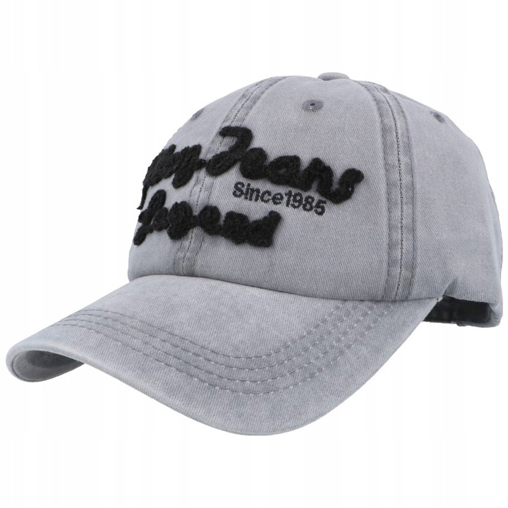 

Czapka z Daszkiem Bejsbolówka przecierana Jeans