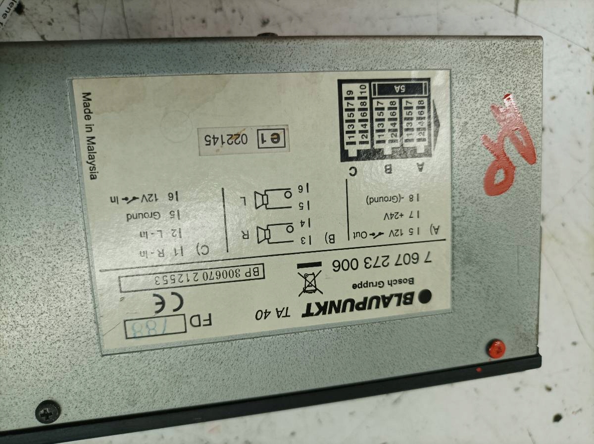modulo AMPLIFICATORE 7607273006 Iveco Stralis