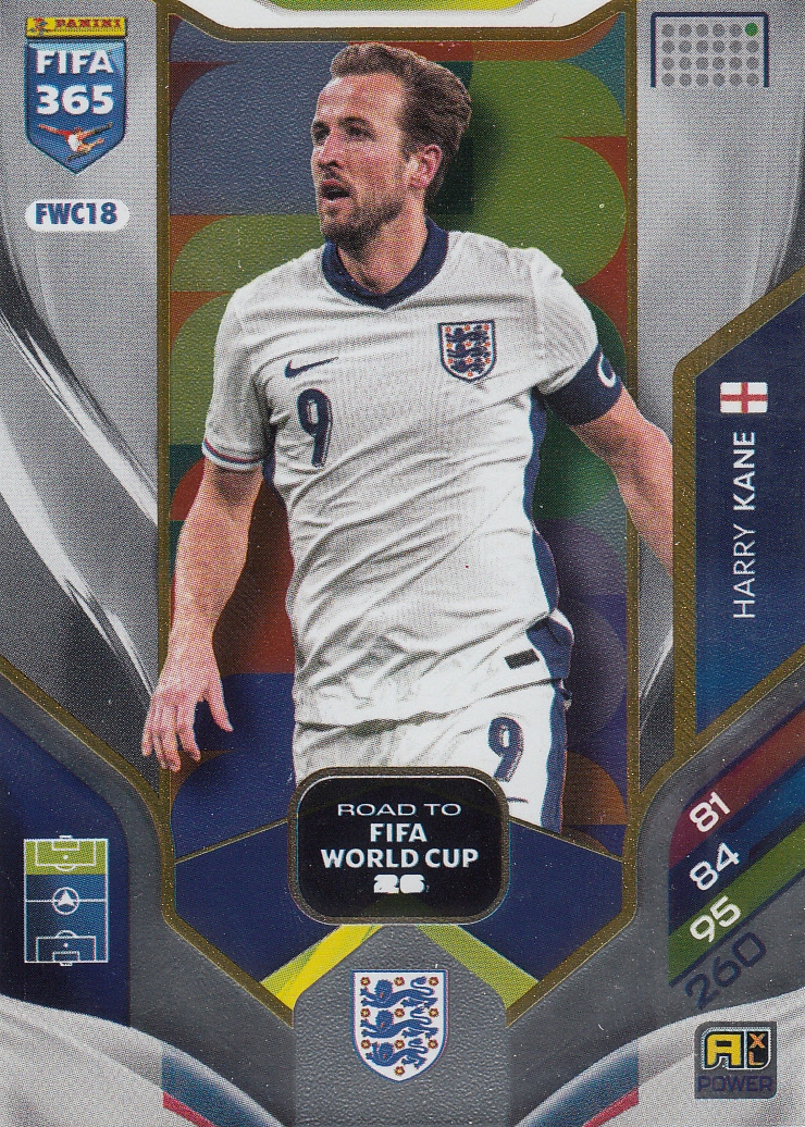 Karta Kolekcjonerska Panini Fifa 365 2026 Power Harry Kane FWC18