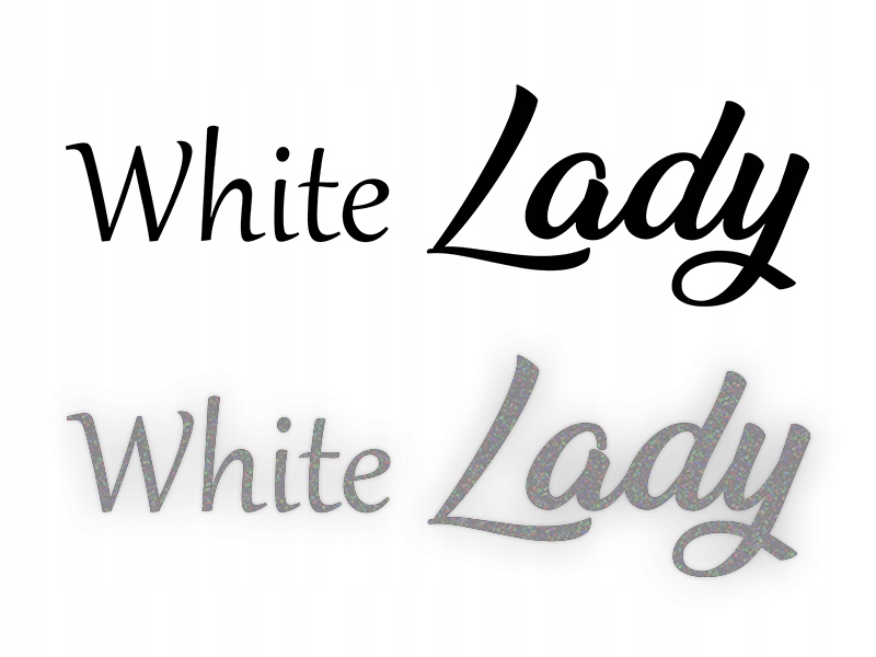 White Lady - Naklejka na samochód na auto - ODBLAS