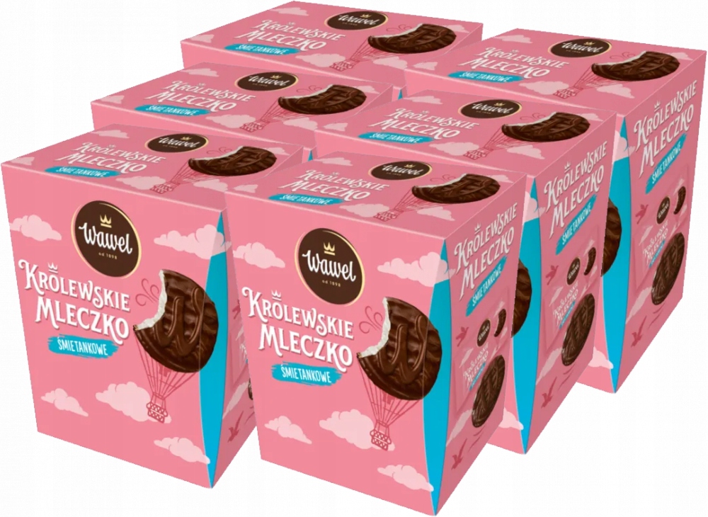 Bombonierka Królewskie Mleczko Wawel 300g x6 opak