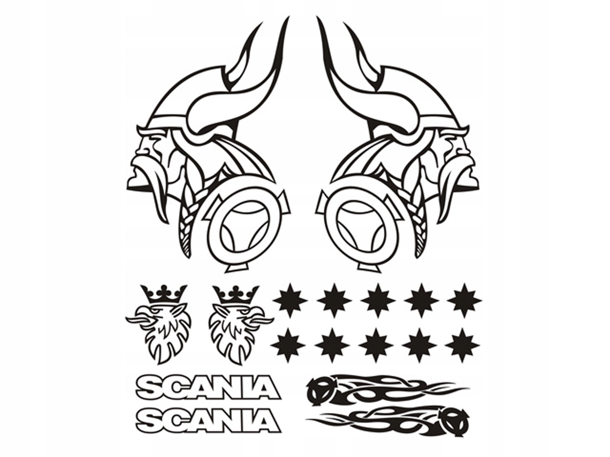 Scania наклейки