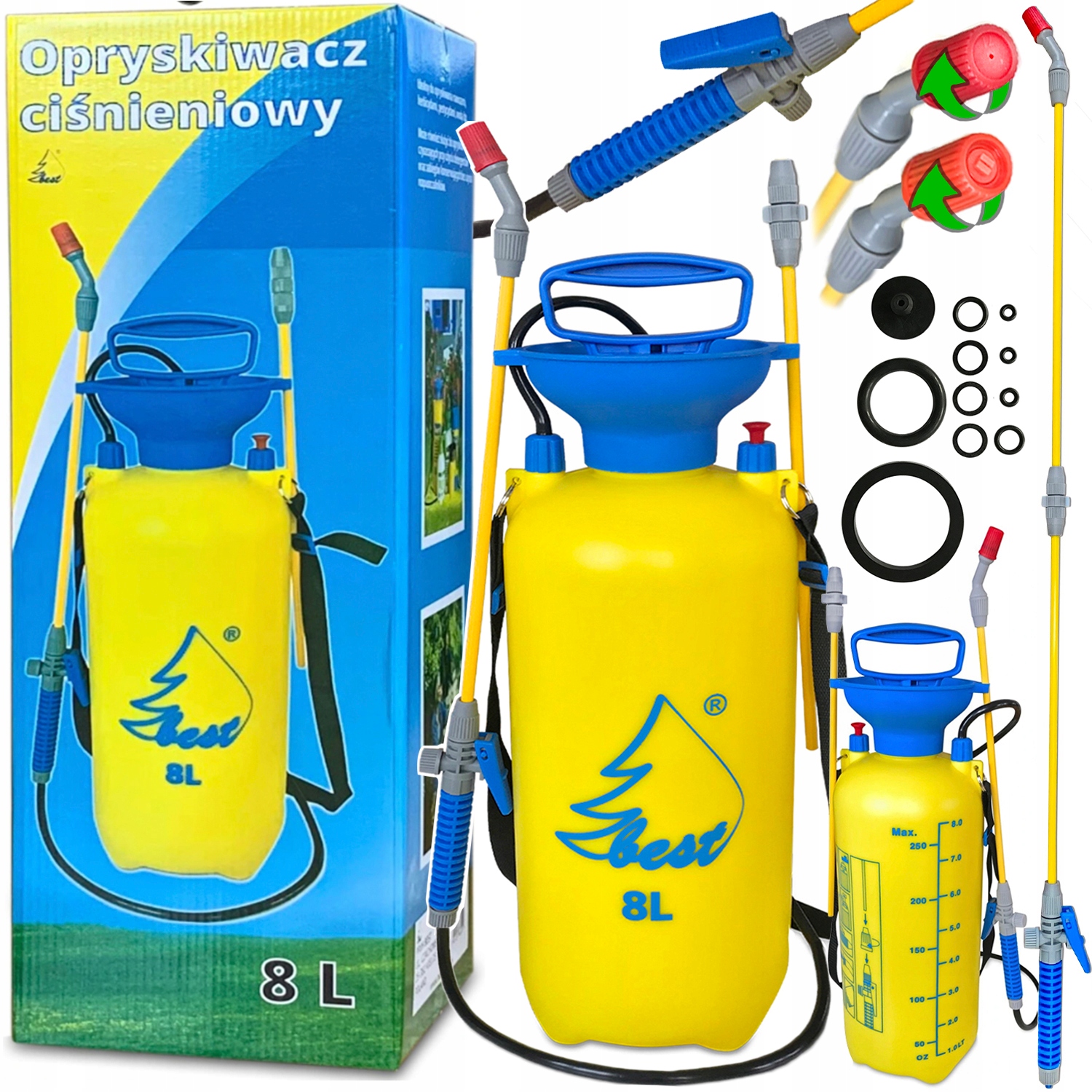 

Opryskiwacz Ręczny Ciśnieniowy 8L Długa Lanca