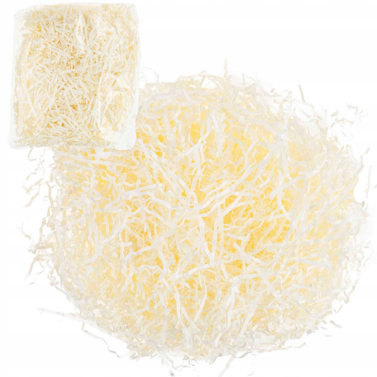 RAFFIA SIANKO WŁÓKNO ROŚLINNE DEKORACYJNA NATURALNA KREMOWA 50G DO STROIKA