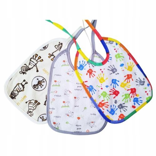 

Libra-Babies Śliniaki bawełniane z ceratką wiązane