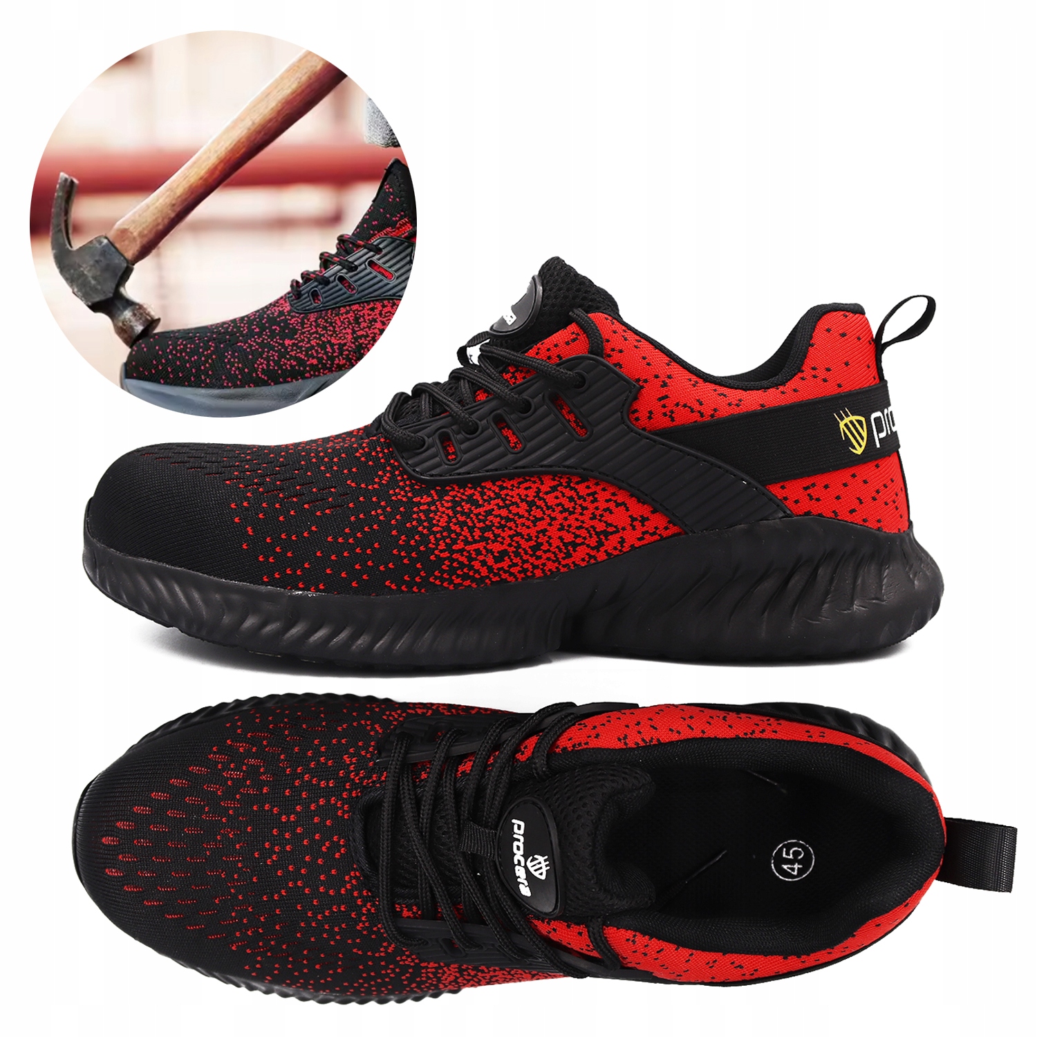 BUTY ROBOCZE SPORTOWE LEKKIE SZEROKI PODNOSEK ODDYCHAJĄCE S1 47