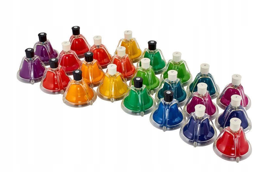 Stiskací zvonky – chromatická sada 23 tónů