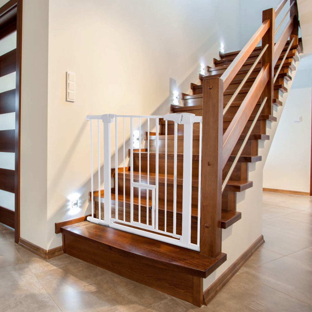 BARIERKA ROZWIJANA BRAMKA NA SCHODY I DRZWI 75-103X76CM Marka Comomy