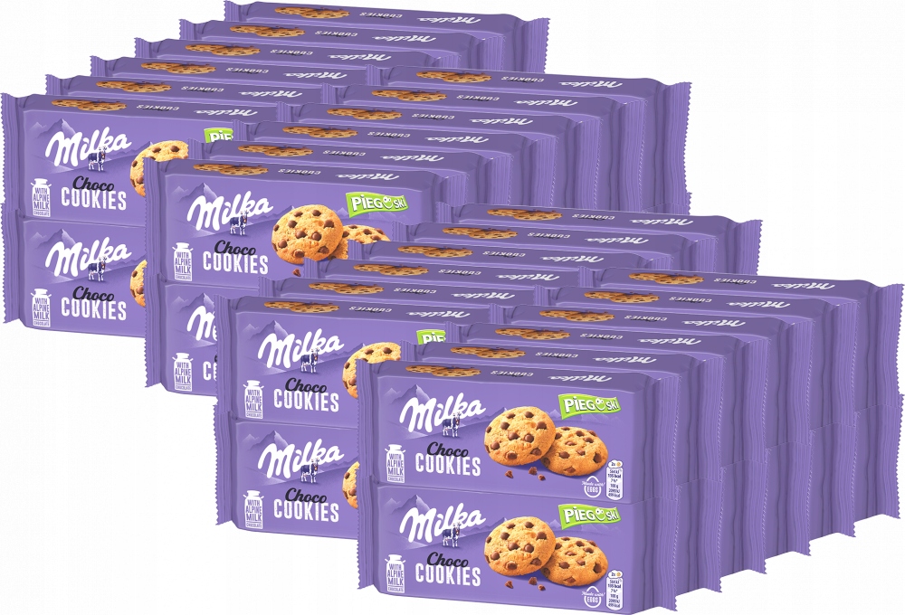 Ciastka Pieguski Z Czekoladą 135G Milka Choco x48