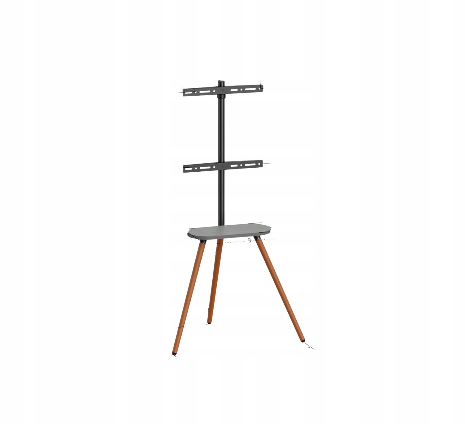 Stojan Podlahový držák pod Tv Stojan Dřevěný trojnožkový 43-65'' Do 35 kg