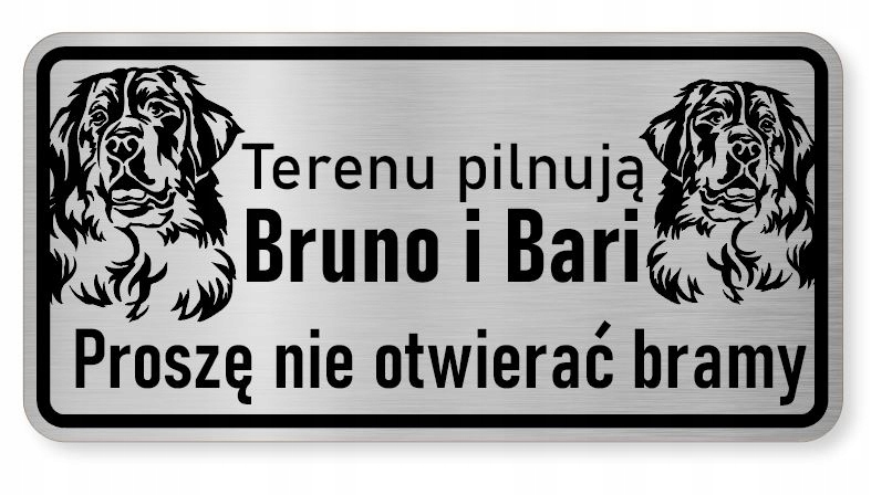 

Tabliczka uwaga psy- Berneńskie Psy Pasterskie