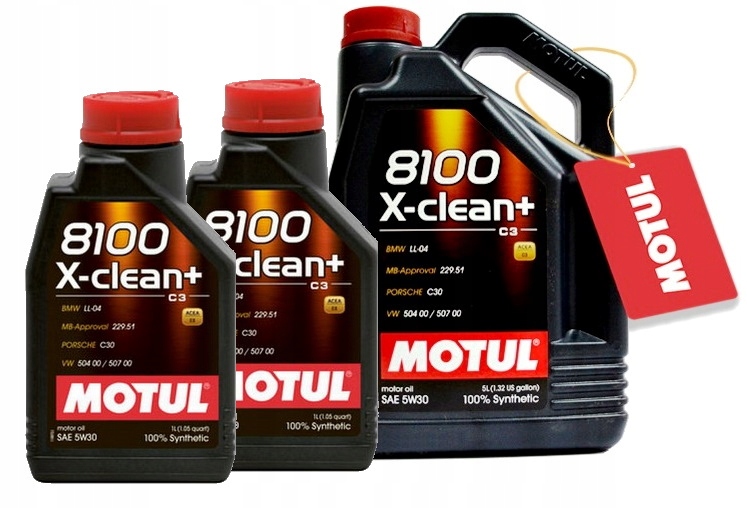

Motul 8100 X-clean+ Plus 5W30 C3 504/507 7L