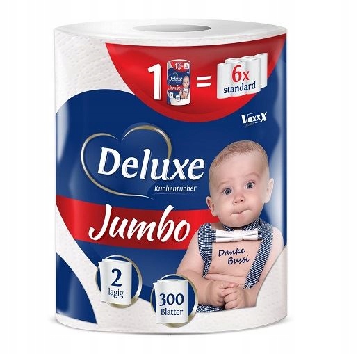 

Deluxe Jumbo 2 warstwy ręcznik 300 listków 60m