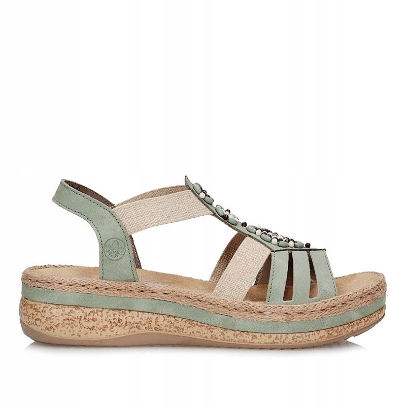 Stylové dámské sandály na platformě Rieker V0920-52