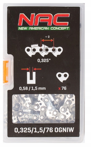 

Łańcuch Nac 50cm/20" 325' /1,5 mm 76 ogniw