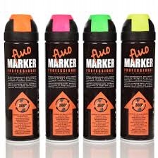 MARKER SPRAY DROGOWY FLUO ZNACZNIK GEODEZYJNA NIEB