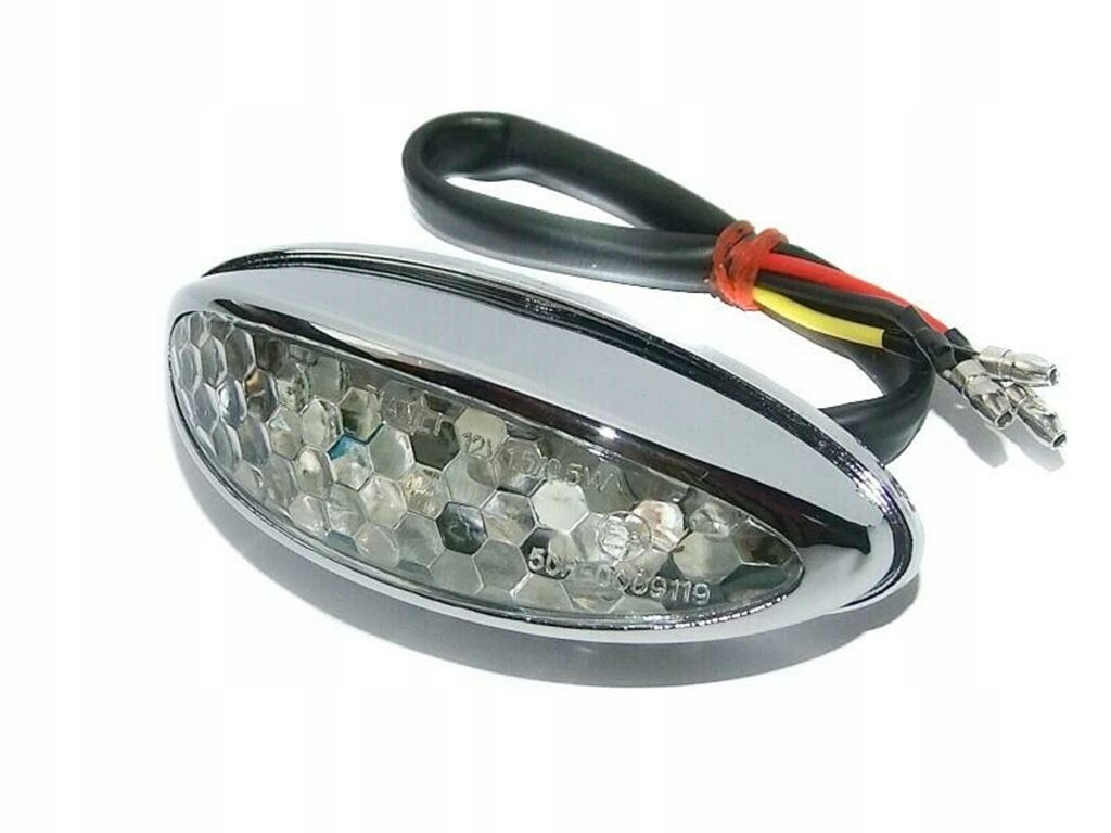 

Tylna Lampa Tył Led Uniwersalna Chrom Homologacja
