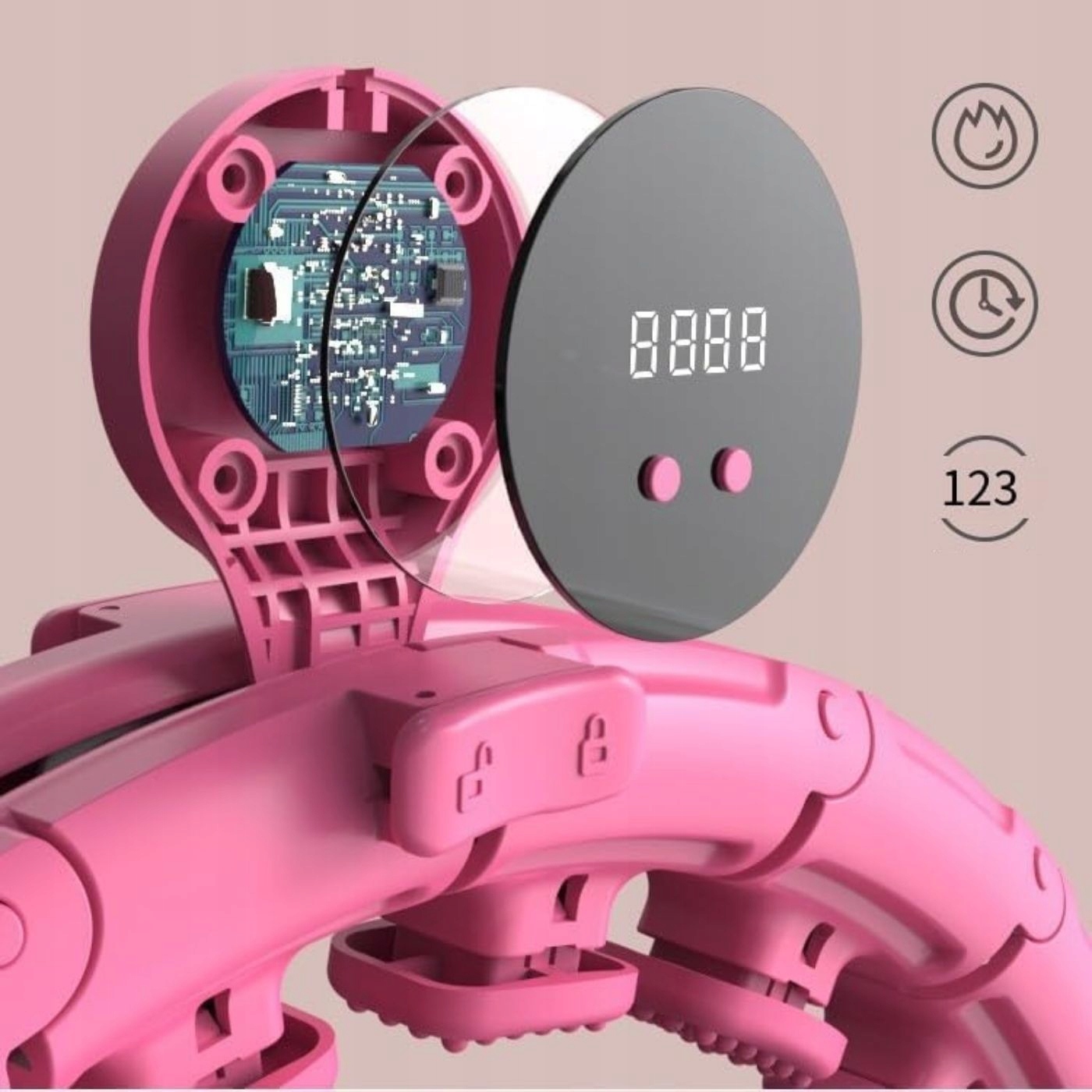 HULA HOP Z OBCIĄŻENIEM I LICZNIKIEM DO ĆWICZEŃ SMART Z WYPUSTKAMI PLUS SIZE Kod producenta 08800