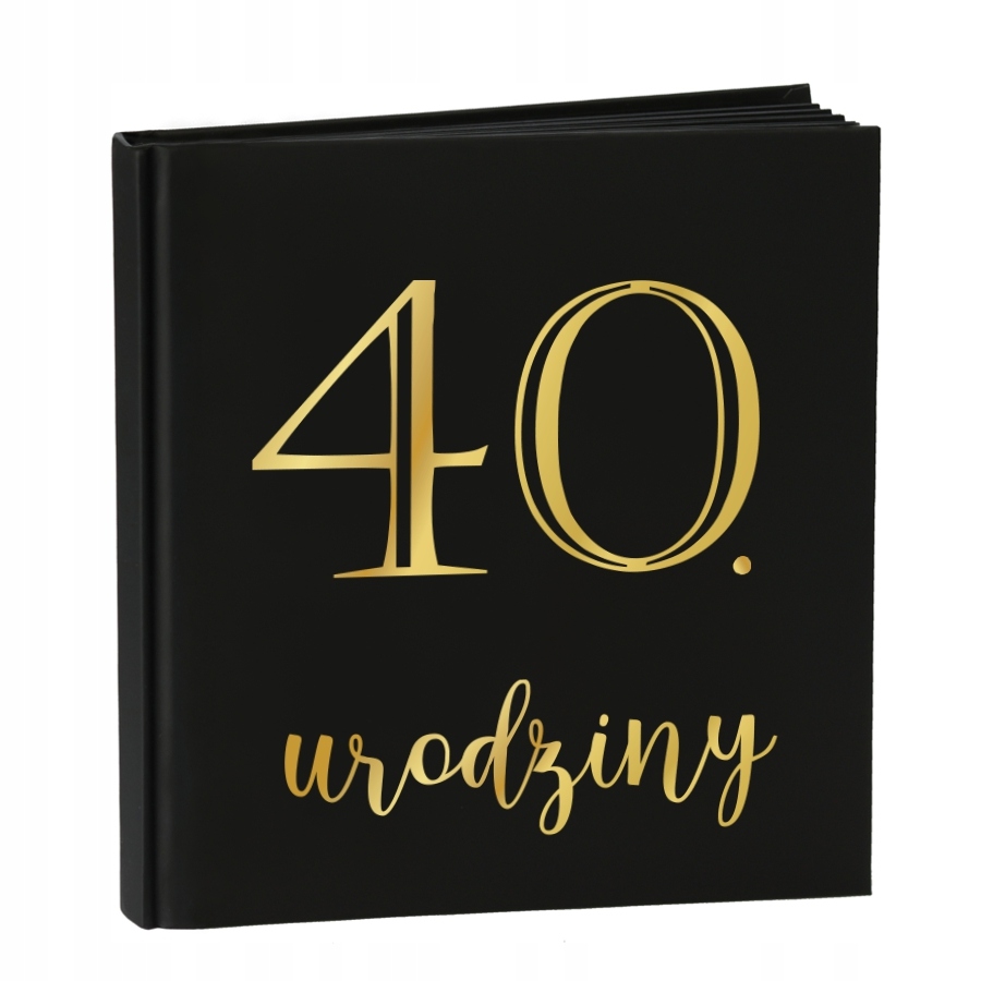Czarny Album Na 40 Urodziny I Zdjęcia Wklejane Instax Polaroid Fotobudka