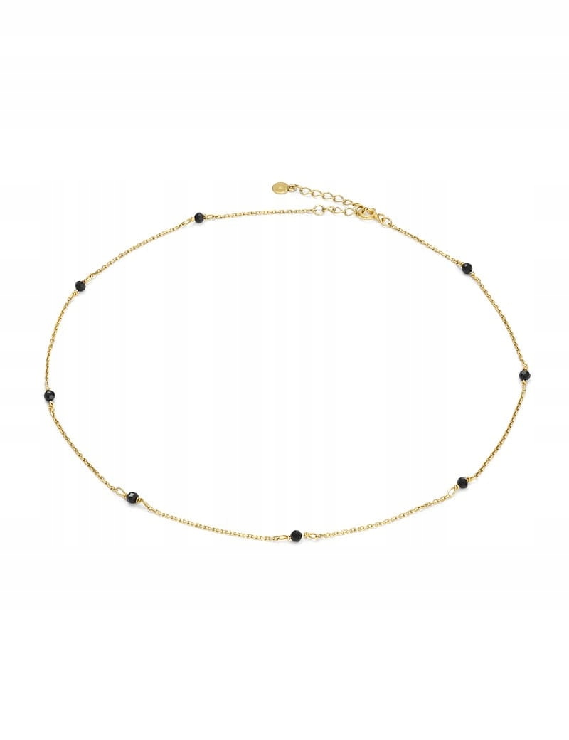 

Złoty Naszyjnik Choker Turmalin 925