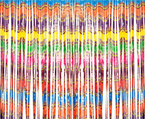 

Imprezowa kurtyna party Kolorowe Fale, 100x200 cm