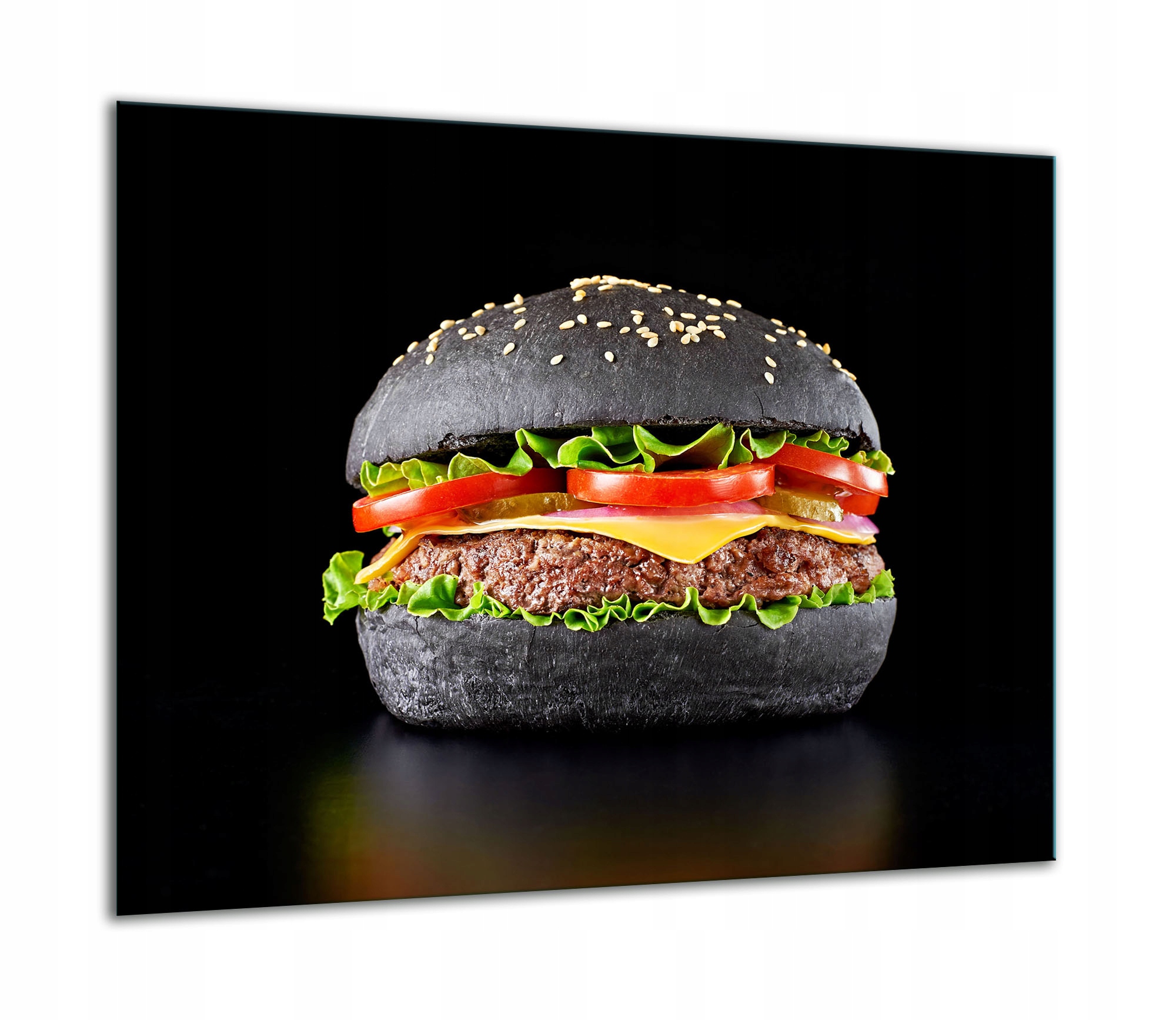 7v1 Skleněná Ochranná Deska Na Sporák 60x52 Hamburger