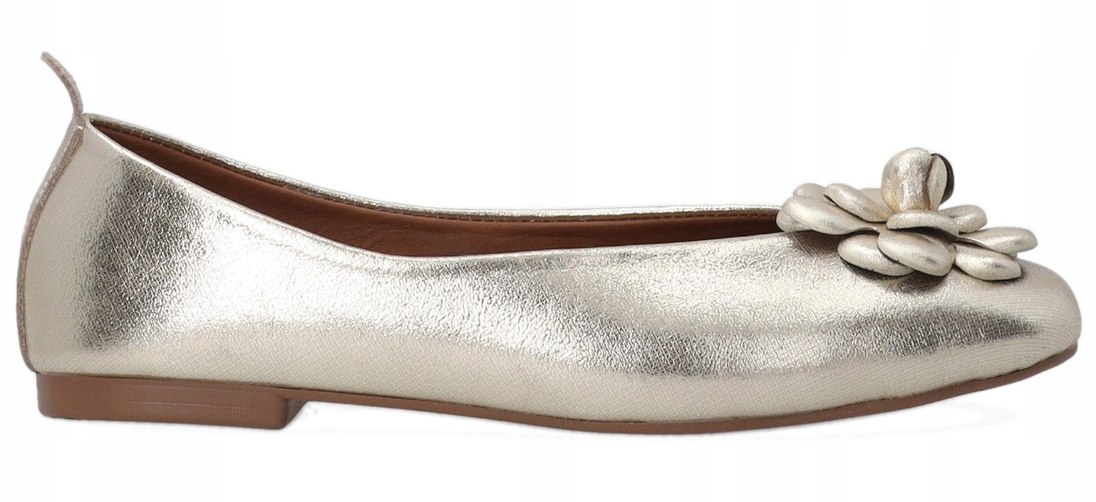 Venezia zlaté dámské kožené baleríny 37