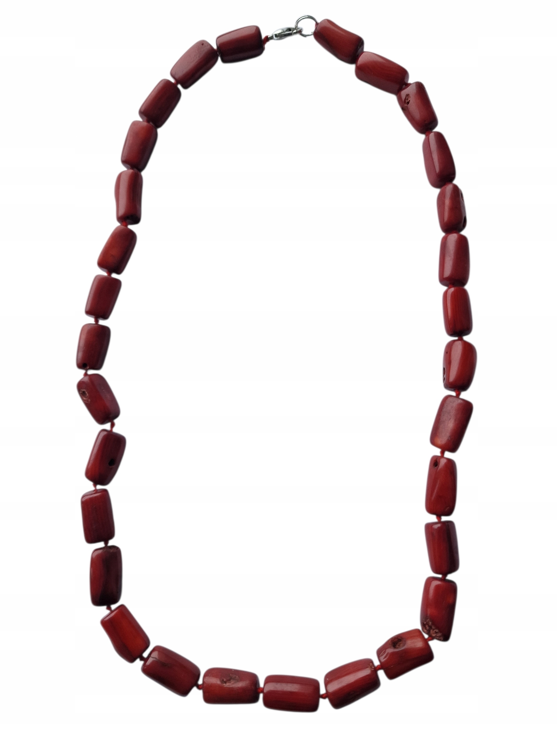 Korál Přírodní Červený Náhrdelník Elegantní Kolia Vitální Síla Dobrá Aura