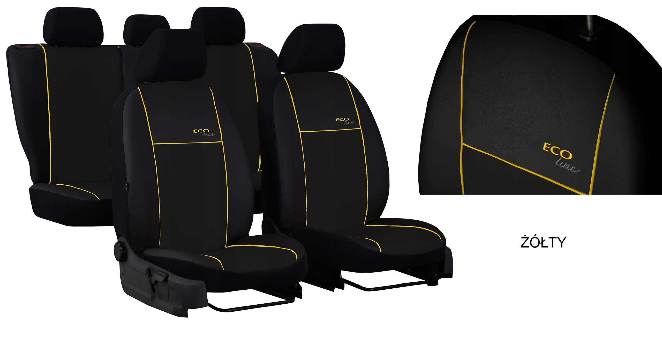 MIAROWE POKROWCE SKÓRA FORD TRANSIT CONNECT 2 5M Materiał skóra sztuczna