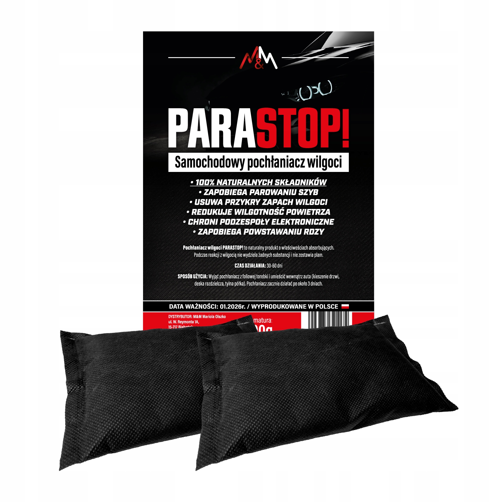 

2x Pochłaniacz Wilgoci do samochodu 300g do auta