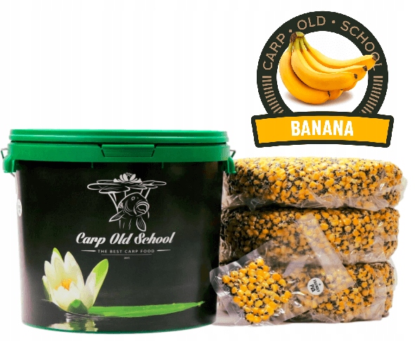 Návnadové zrno Carp Old School Kbelík Mix Banán 14 kg