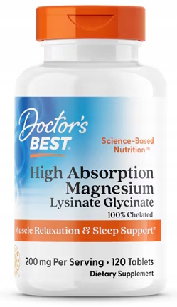 Dr Best High Absorption Magnesium 100mg WYSOKO PRZYSWAJALNY MAGNEZ 120tab