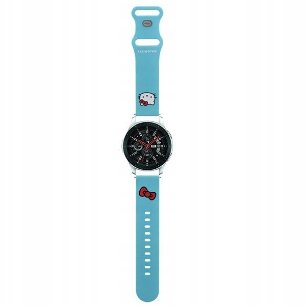 Hello Kitty pasek Samsung Watch (46 Watch 3, Huawei Watch Gt niebieski