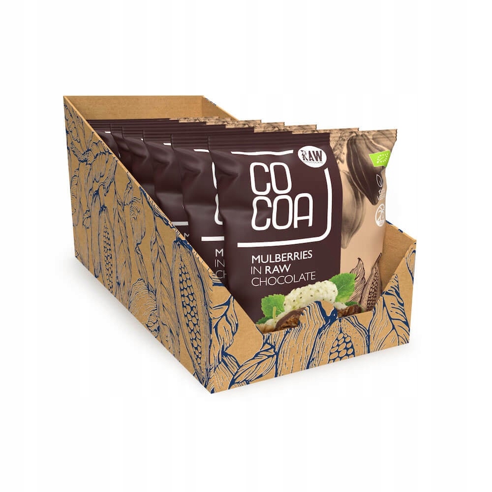 Morwy w surowej czekoladzie Cocoa Bio Box 7x70g