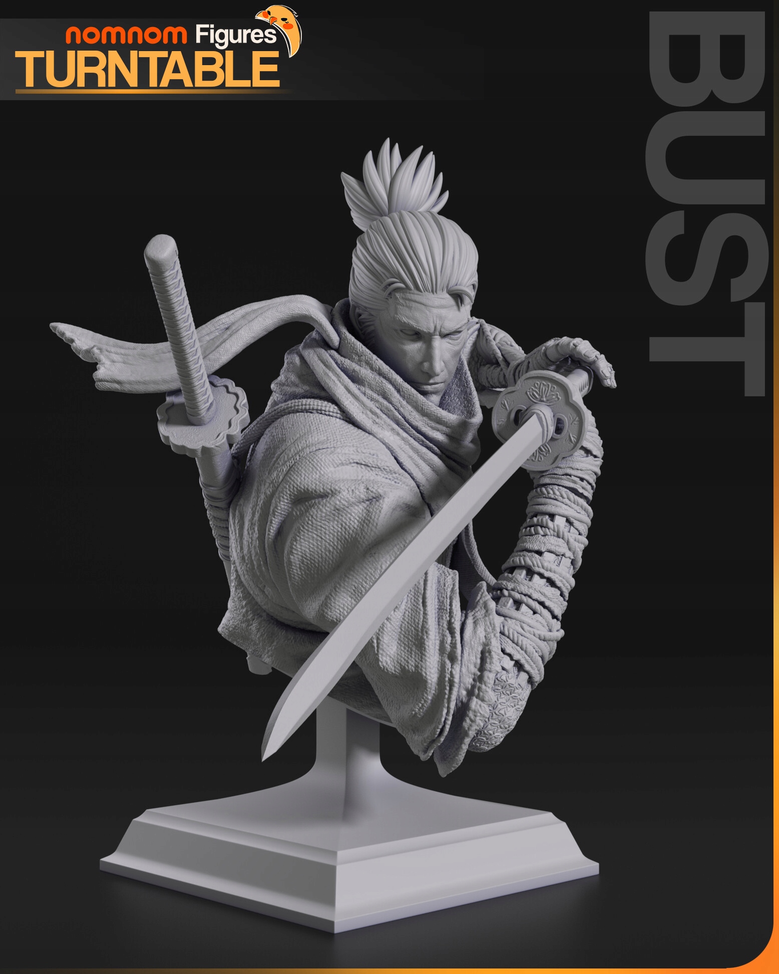 Figurka Sekiro Sekiro Shadows Die Twice NomNom Busta Figures 3D tisk