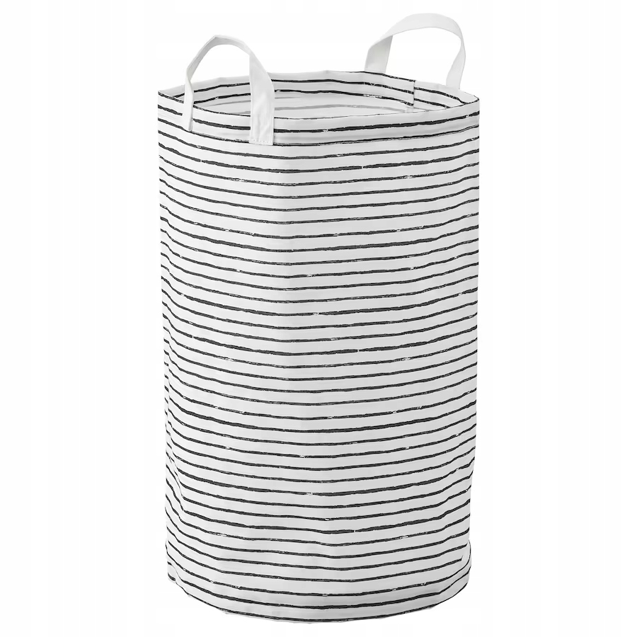 

Ikea Klunka Torba na pranie, biały/czarny, 60 l