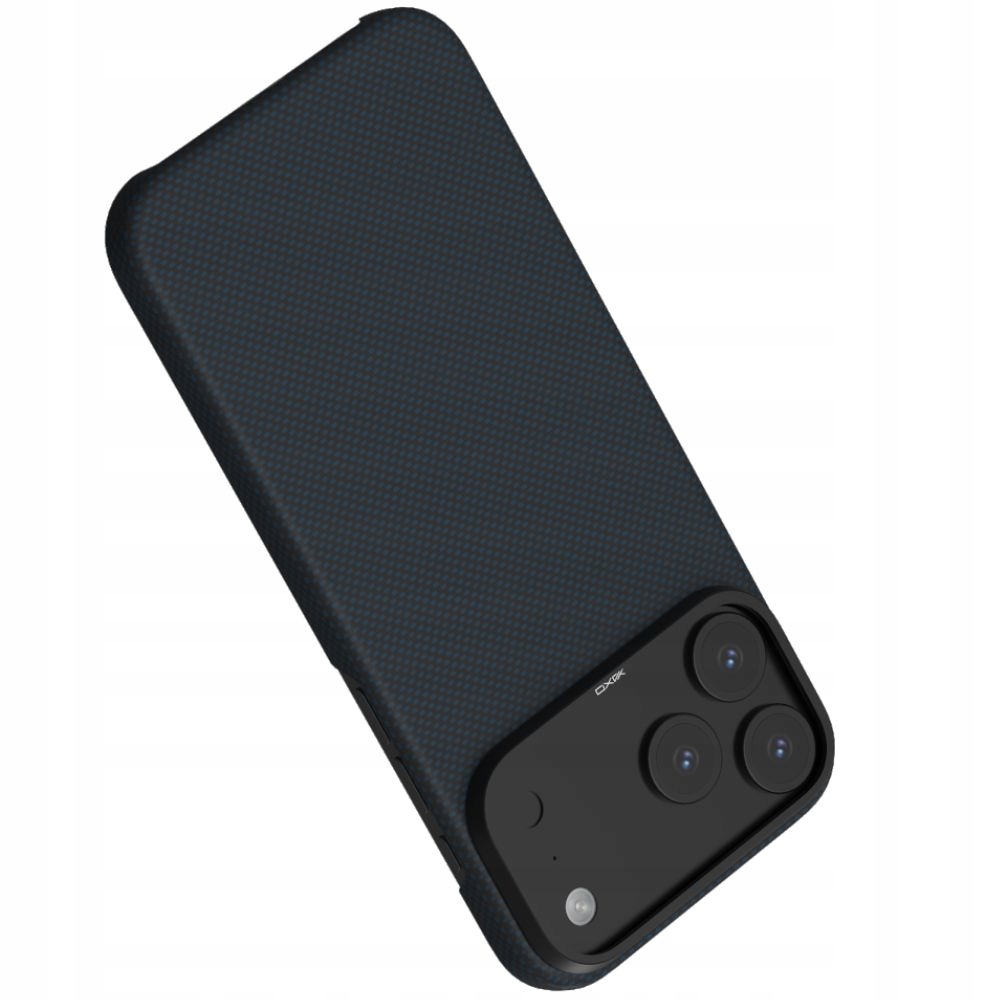 Pouzdro pro iPhone 17 Pro Max, Yaxo Aramid Fiber pro MagSafe kevlar, štíhlé pouzdro