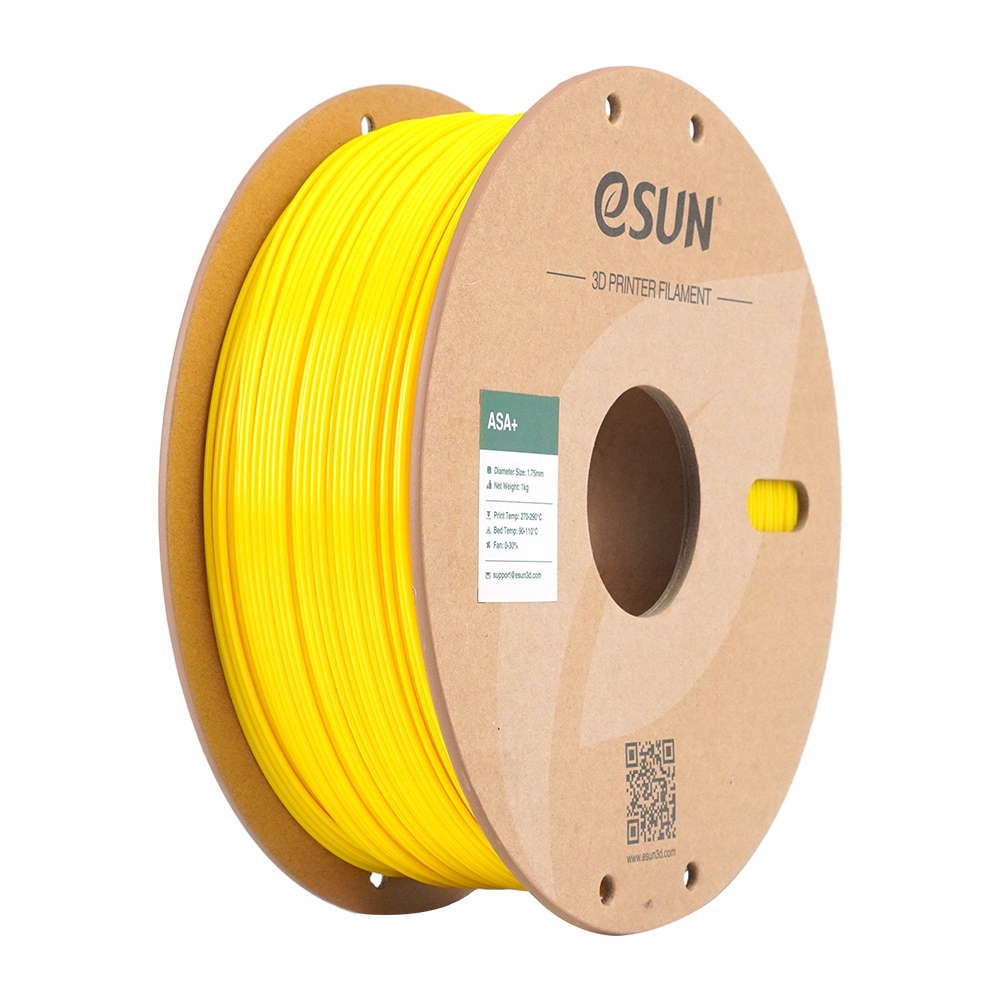 eSUN Asa+ Filament żółty 1.75mm 1000g papierowa szpula