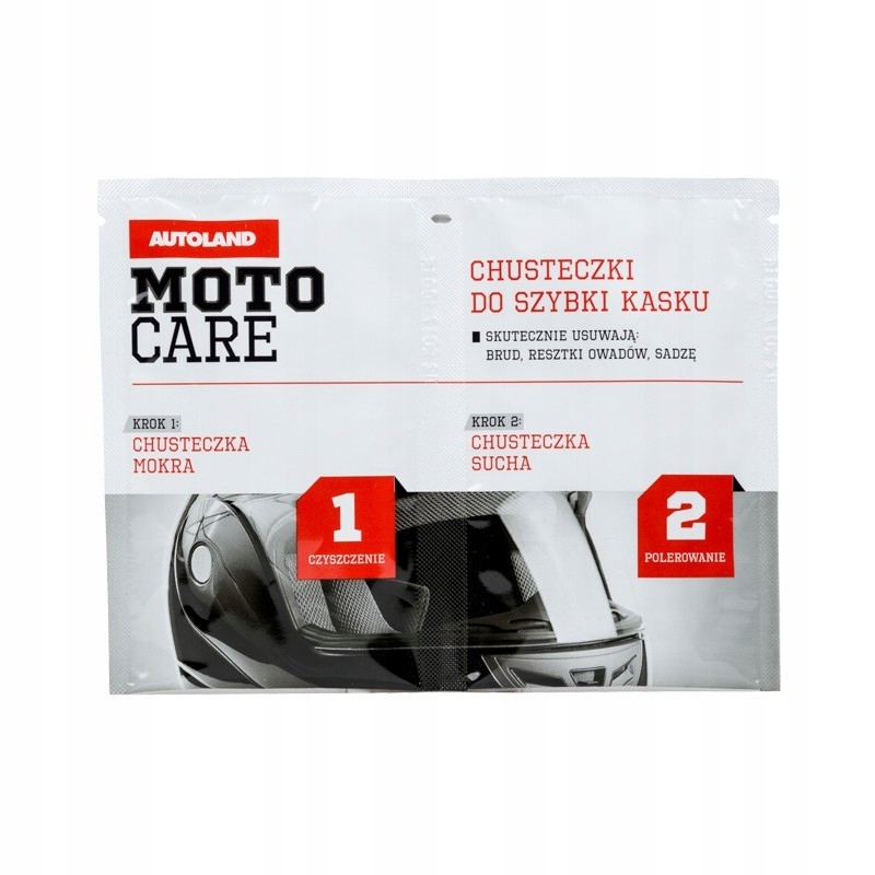 

Autoland Moto Care Chusteczki Do Szybek Kasków 2W1