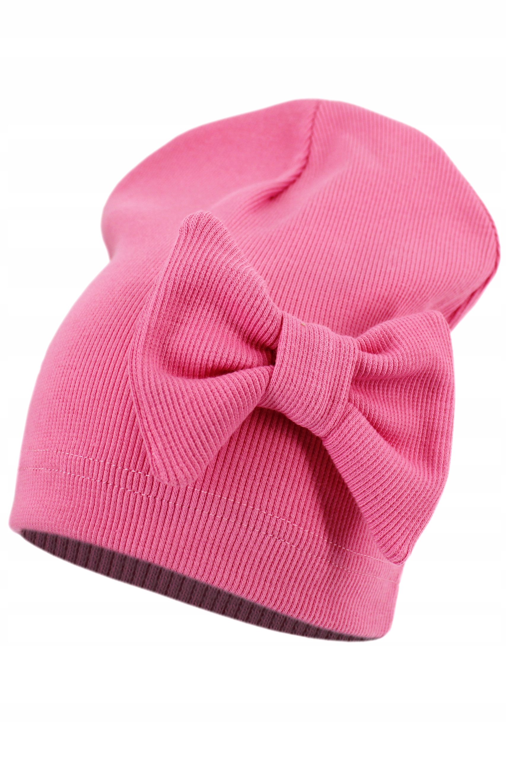 CZAPKA DZIECIĘCA JEDNOWARSTWOWA WIOSENNA Z KOKARDĄ