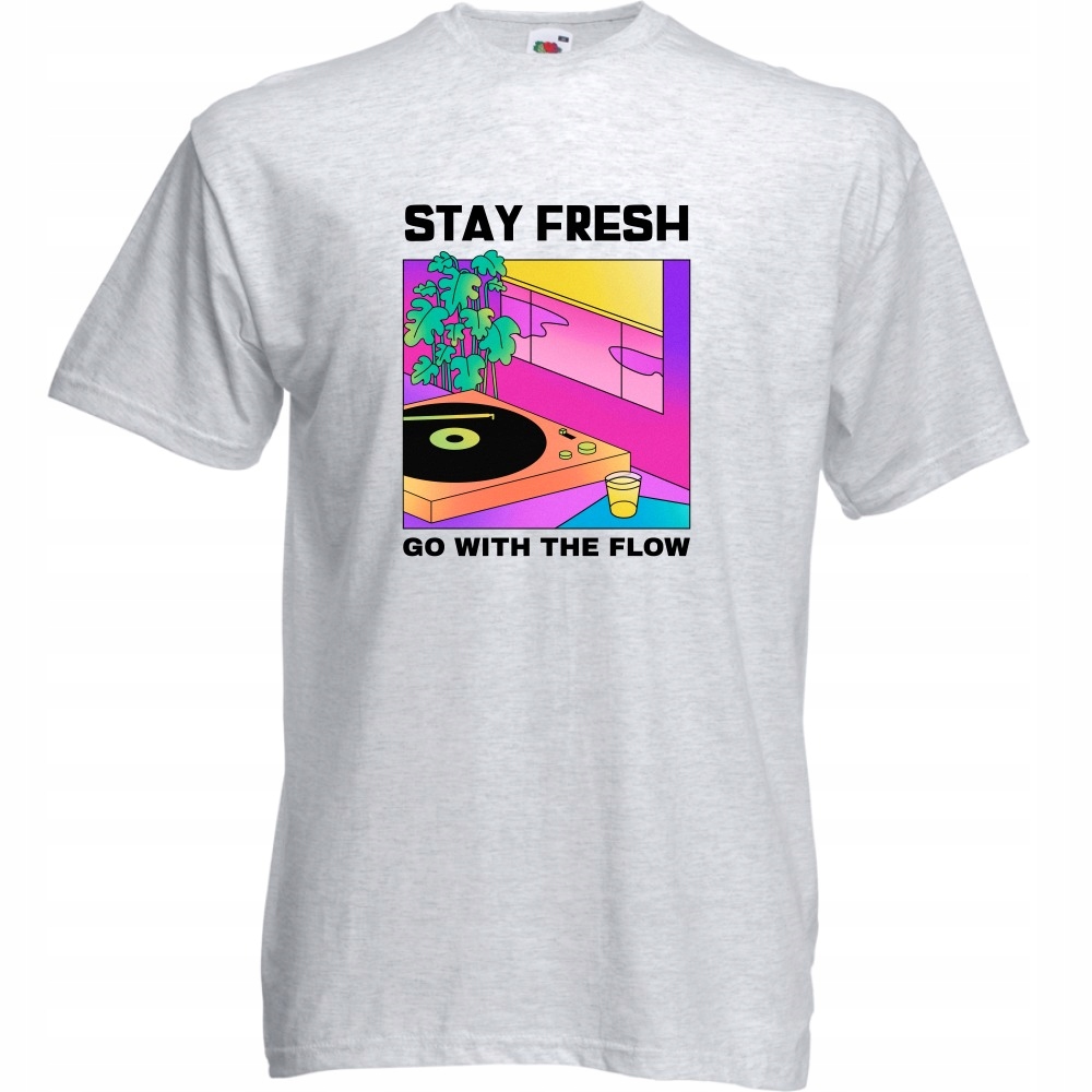 

Koszulka stay fresh go with the flow M ash szara