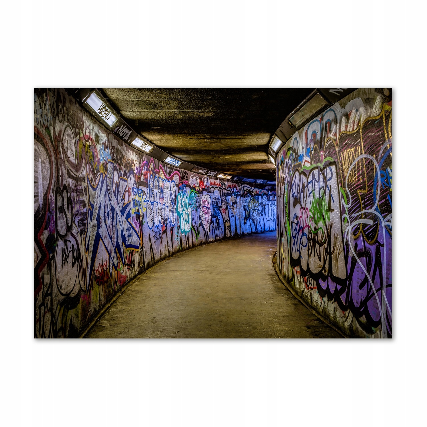 

Foto obraz szkło akryl Graffiti w metrze 100x70 cm