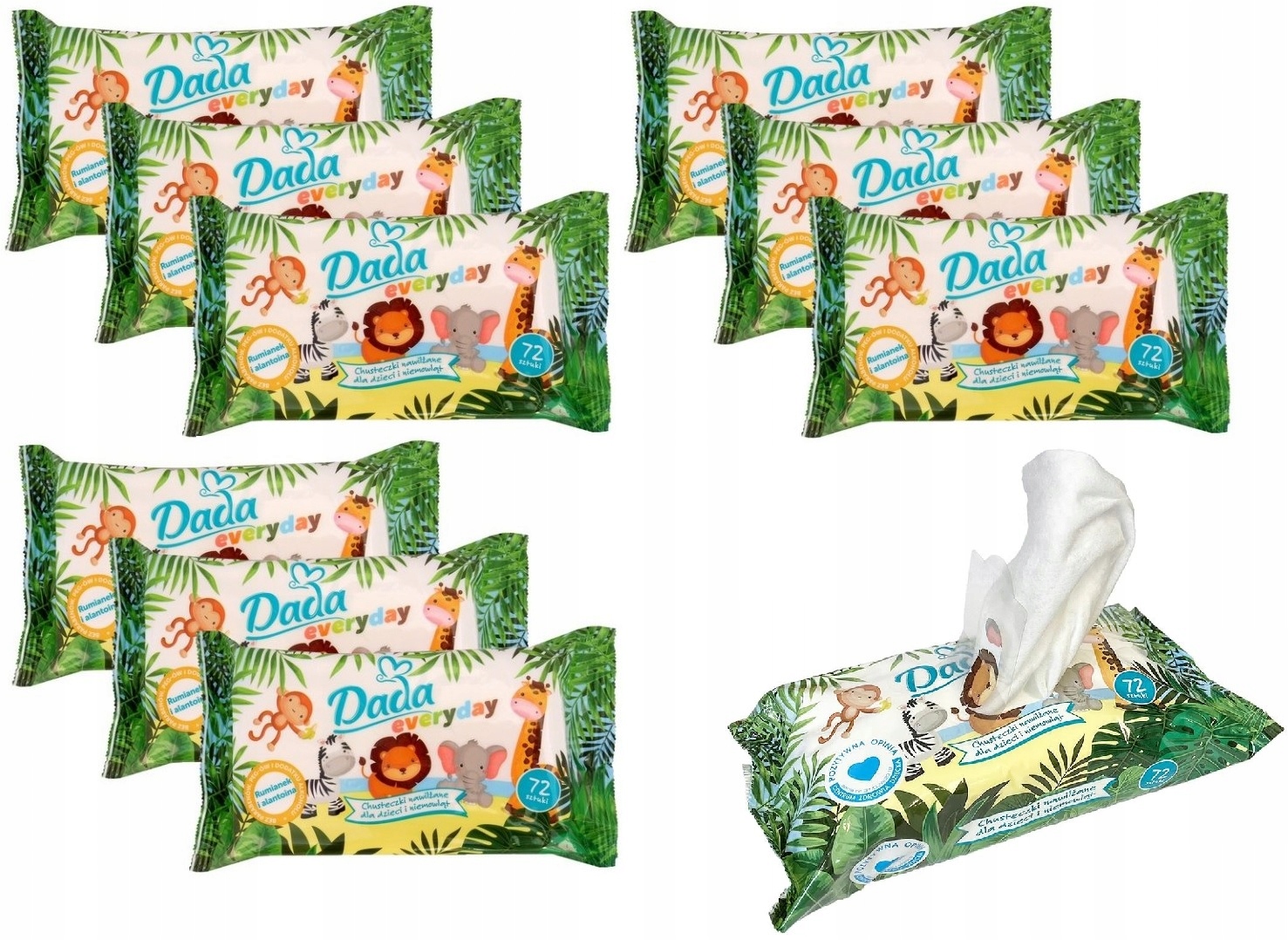 Dada Everyday chusteczki nawilżane 10x72szt 720szt