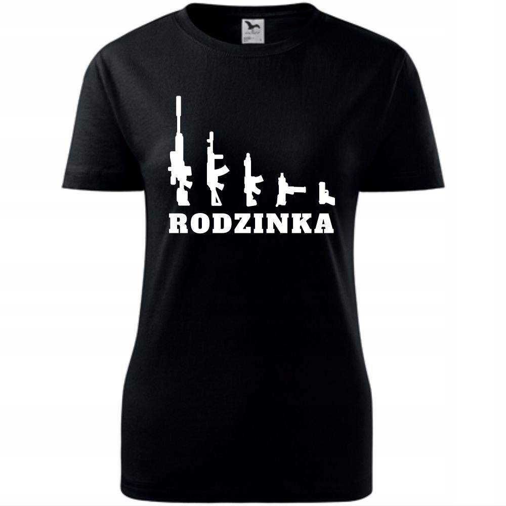 

Damska Koszulka Dla Miłośników Broni Militaria