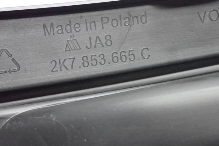 VW CADDY 2K7 LIFT 25- mřížka nárazníku levá předek