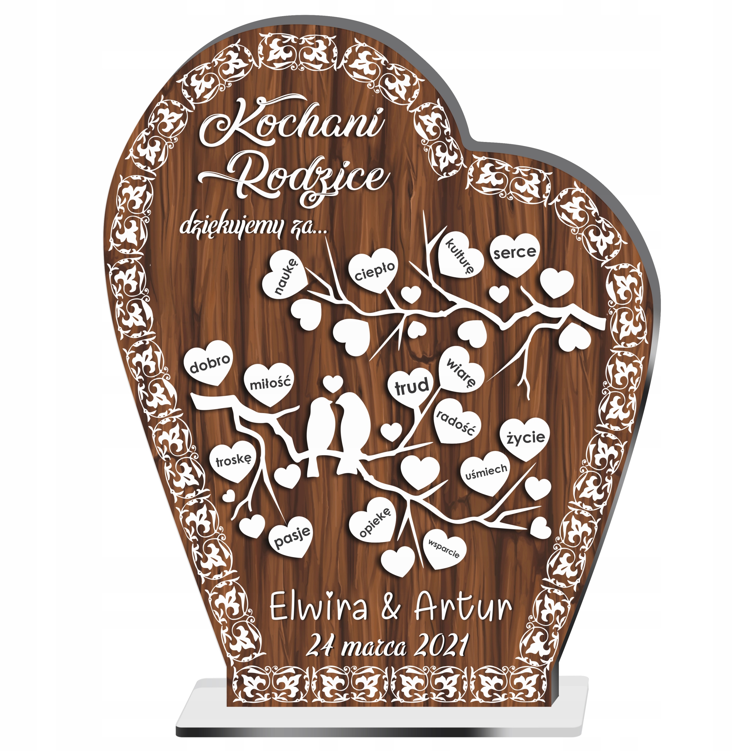 

Podziękowanie Dla Rodziców na ślub wesele prezent