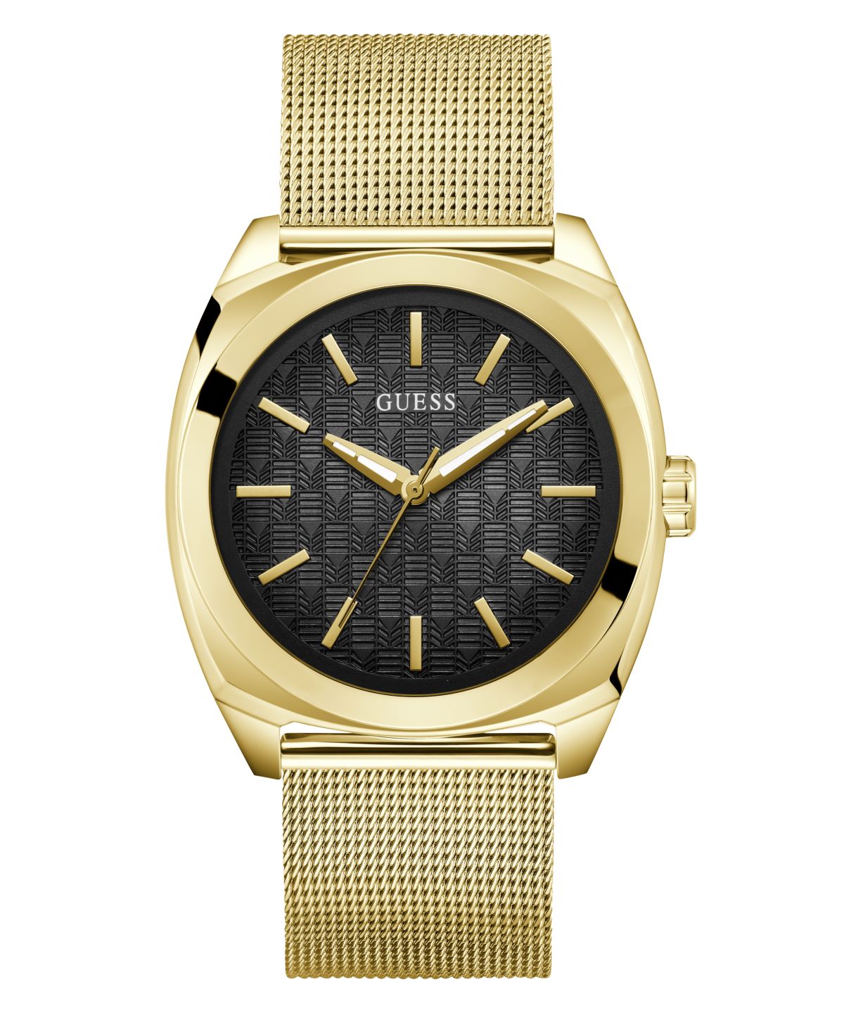 Guess Marshall pánské hodinky klasické zlaté na mesh náramku GW0794G2